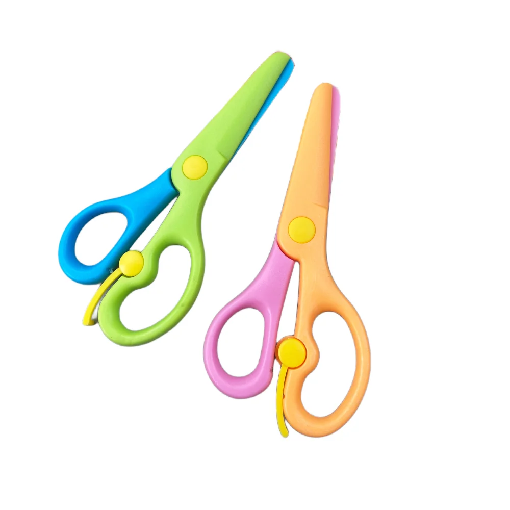 China Supplier New Brand Paper Scissors Plastic Scissors Safety Scissors For Kids