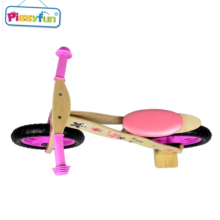 Китайский изготовиттель нестандартных Высокое качество Дети деревянный игрушечный велосипед баланса Детские деревянный велосипед для детей От 2 до 7 лет