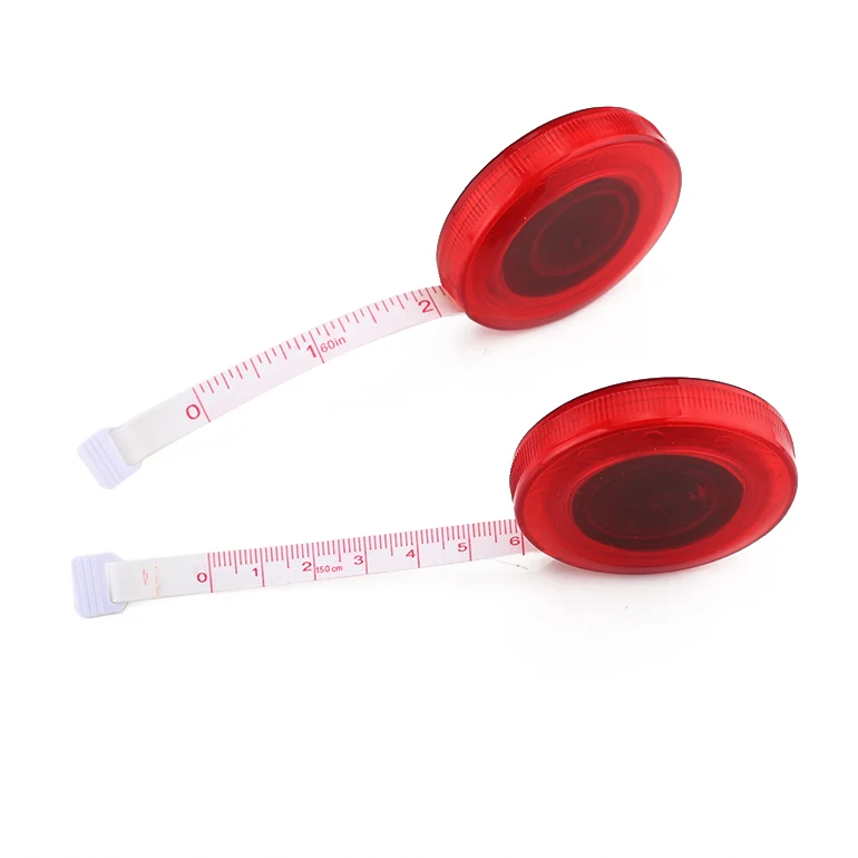 150Cm 60 Inch Hot Sale Round Mini Sewing Cloth Tailor Fabric Metric Inch Retractable Measuring Tape,Pvc Measuring Tape