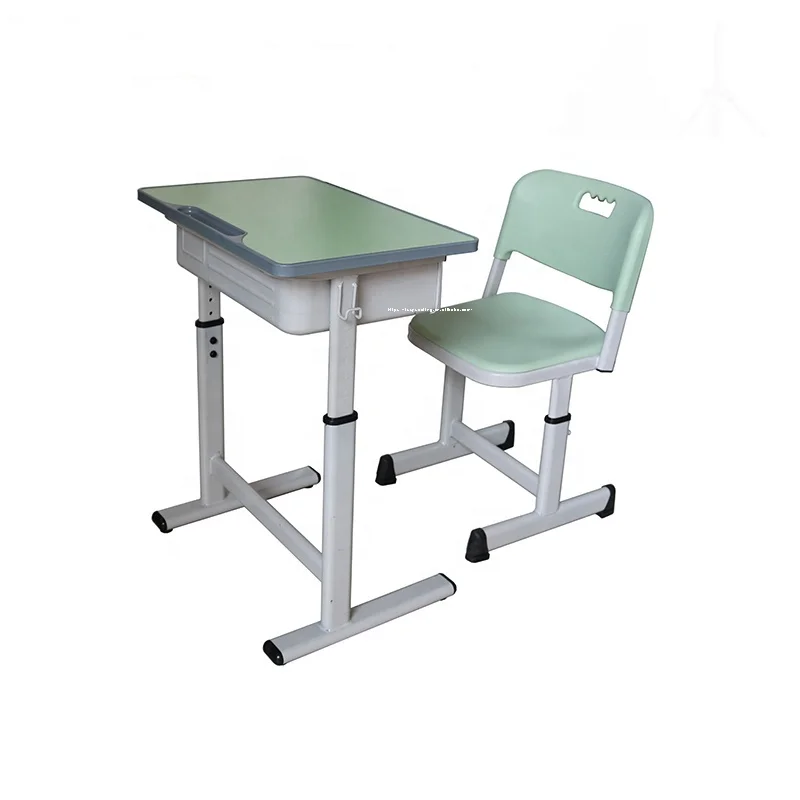 School chair HDPE standard sized children school desk and chairs for primary to middle school