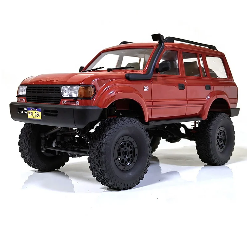 WPL C54 1/16 Scale RWD Climbing RTR Head Body Miniature Remote Control RC Mud Truck Landcruiser LC80 For Hobby Enthusiasts