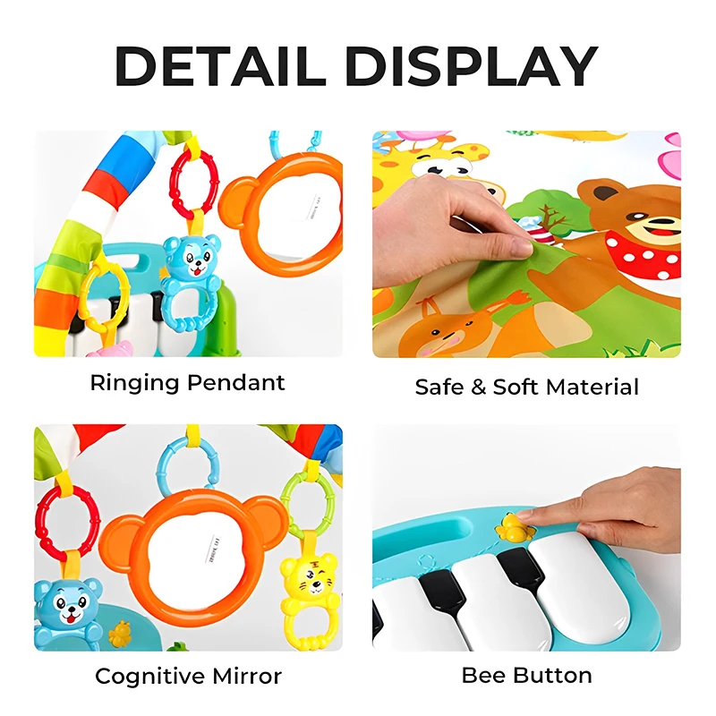 Factory Direct Sales Kids Piano Floor Crawling Wholesale Baby Play Mats, Mats Baby, Baby Crawl Play Mat