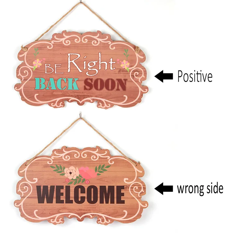 
2020 welcome sign mdf photo frame wooden sign for decoration 