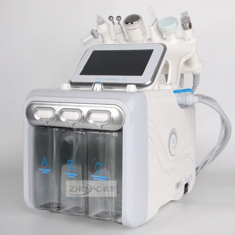 6 IN 1 Dermabrasion Machine Ultrasonic Skin Scrubber Blackhead Remover Vacuum