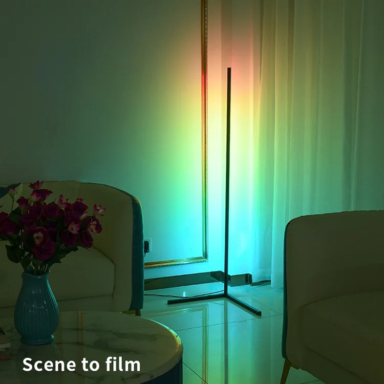Lamp Floor Baby Industrial Tall Tripod Side RGB Nordic Corner Neon Floor Lamp