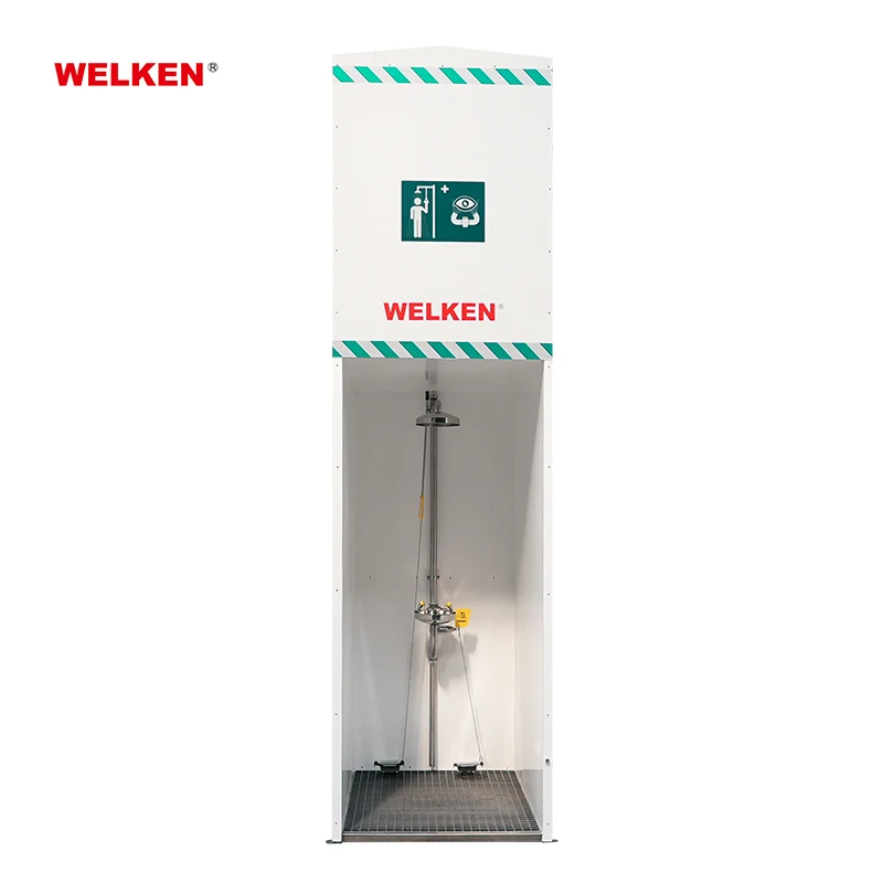 eyewash stations decontamination shower EYEWASH SHOWER CABIN portable shower emergency eye wash booth for Middle East