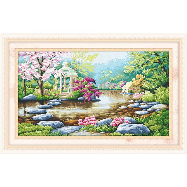 
Wholesale Landscape Painting Handmade Craft Cross-stitch Patterns DIY Kits Embroidery Kit 