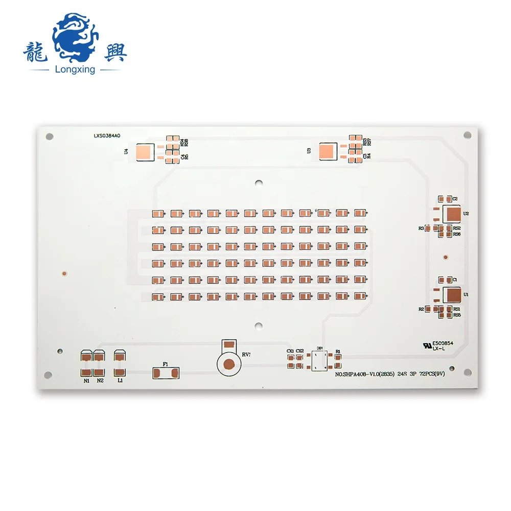  Профессиональный индивидуальный MCPCB горячая Распродажа алюминиевых светодиодов PCB для уличного освещения MC
