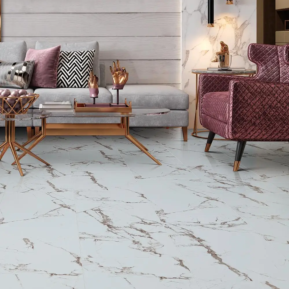 Оптовая Продажа с фабрики звукоизоляционная Блокировка жесткая сердцевина роскошная виниловая плитка мраморный стиль виниловый пол