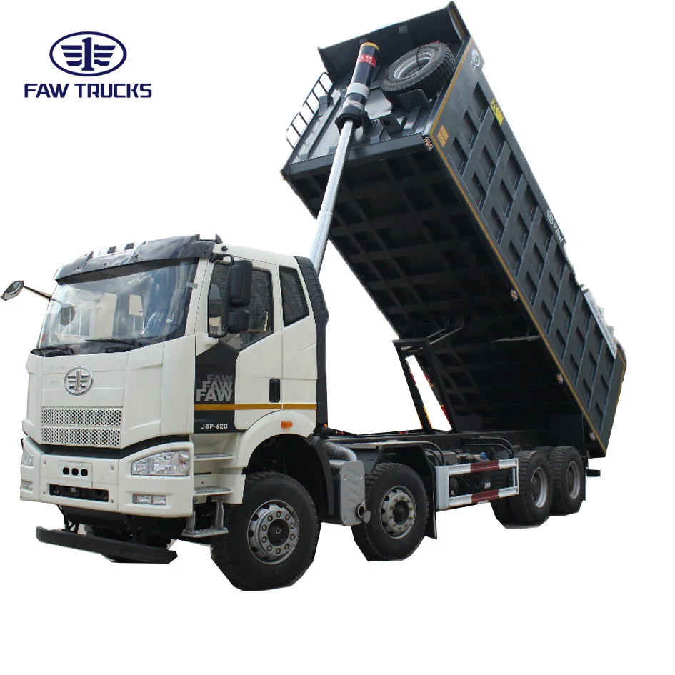 Faw 8*4 Dump Truck China Manufacturer Direct Sale High Quality Good Condition 8X4 380Hp Tipper Dump Truck for Sale