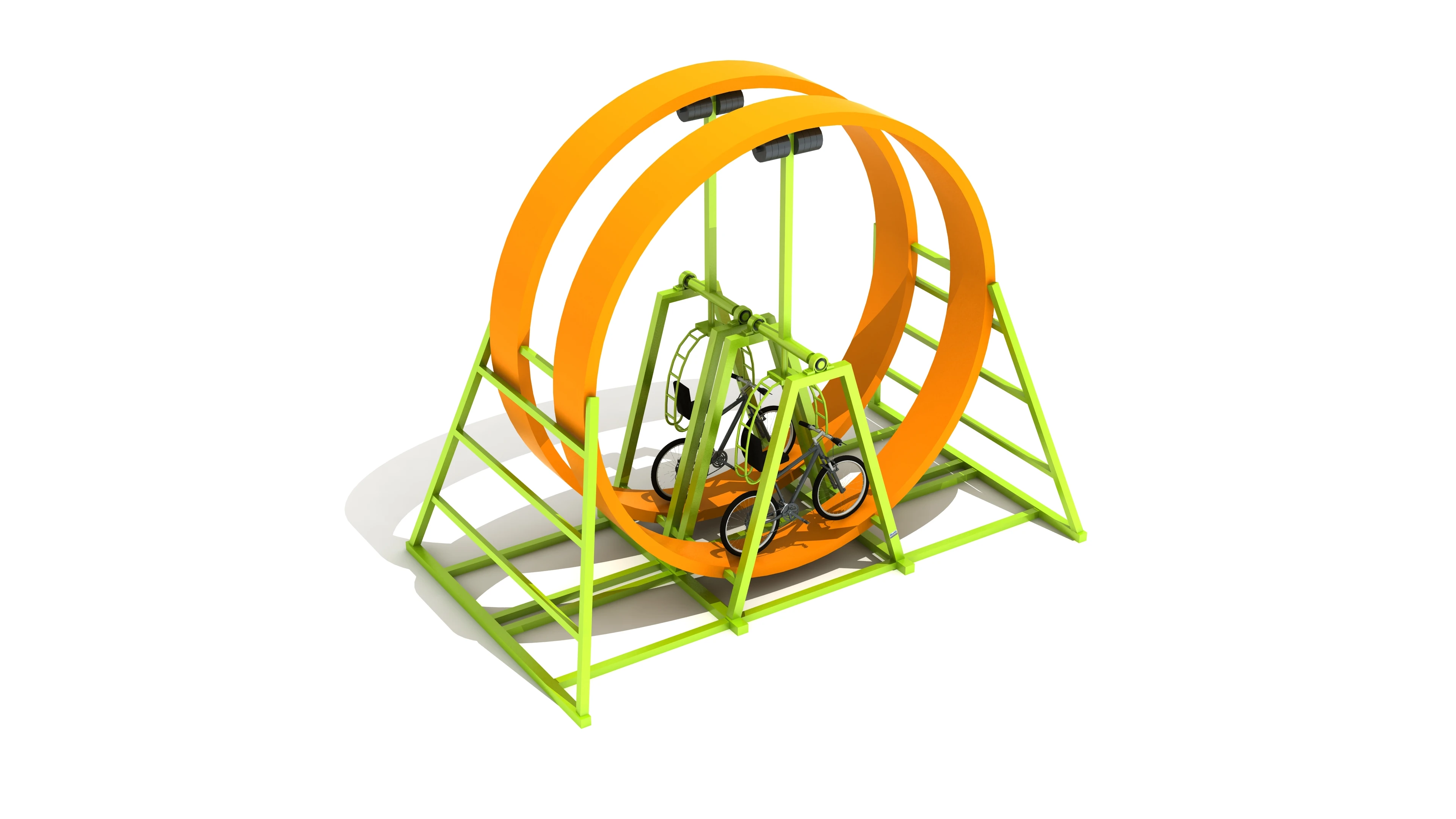 360 Degree Flying Bike for Outdoor Playground Amusement for Backyard Carnivals and Sale of Manpower Flying Bike Rides Equipment
