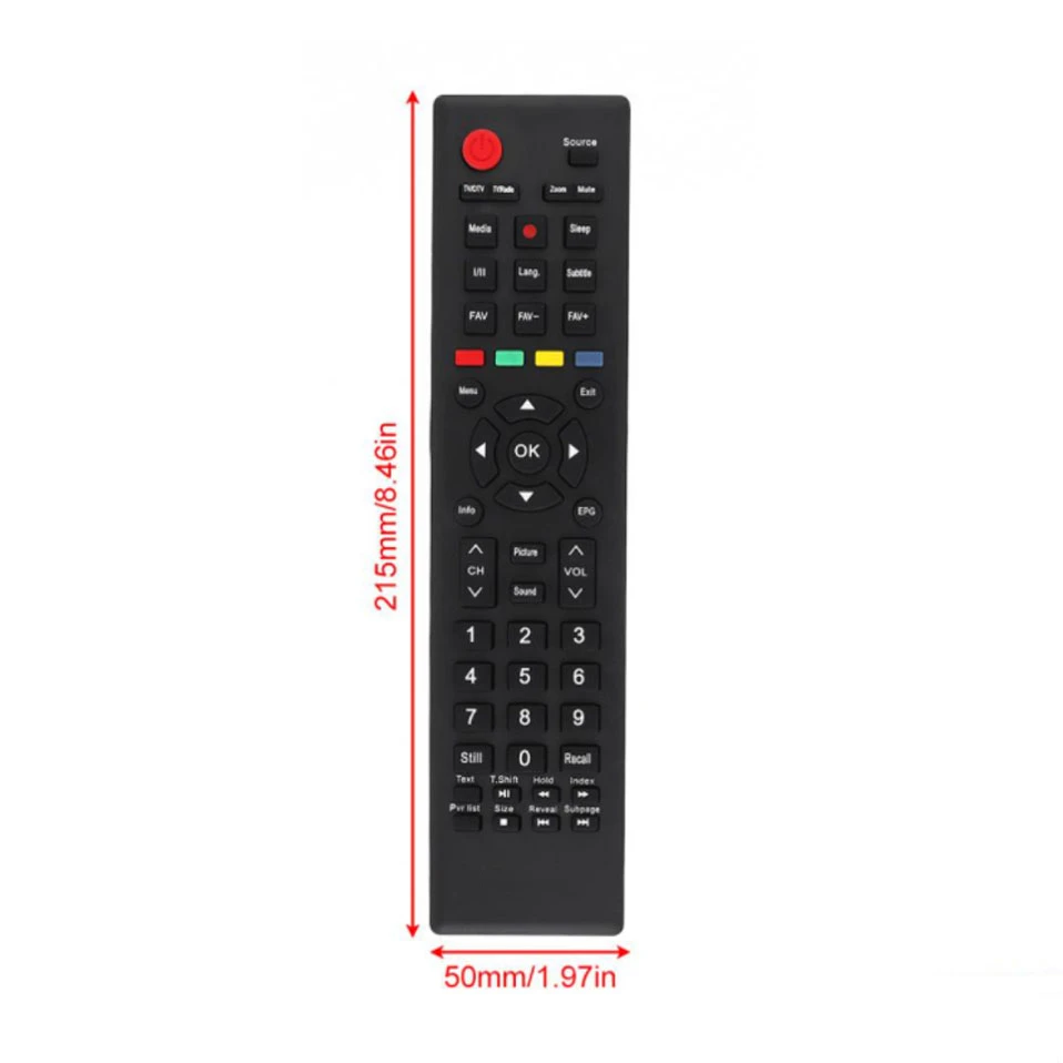 Replacement Remote Control ER-22601B for Hisense 32CH59-T2, DEXP F40B7000H, DOFFLER 40CF59-T2, H32N2100S, H40B5100, H40M2100C