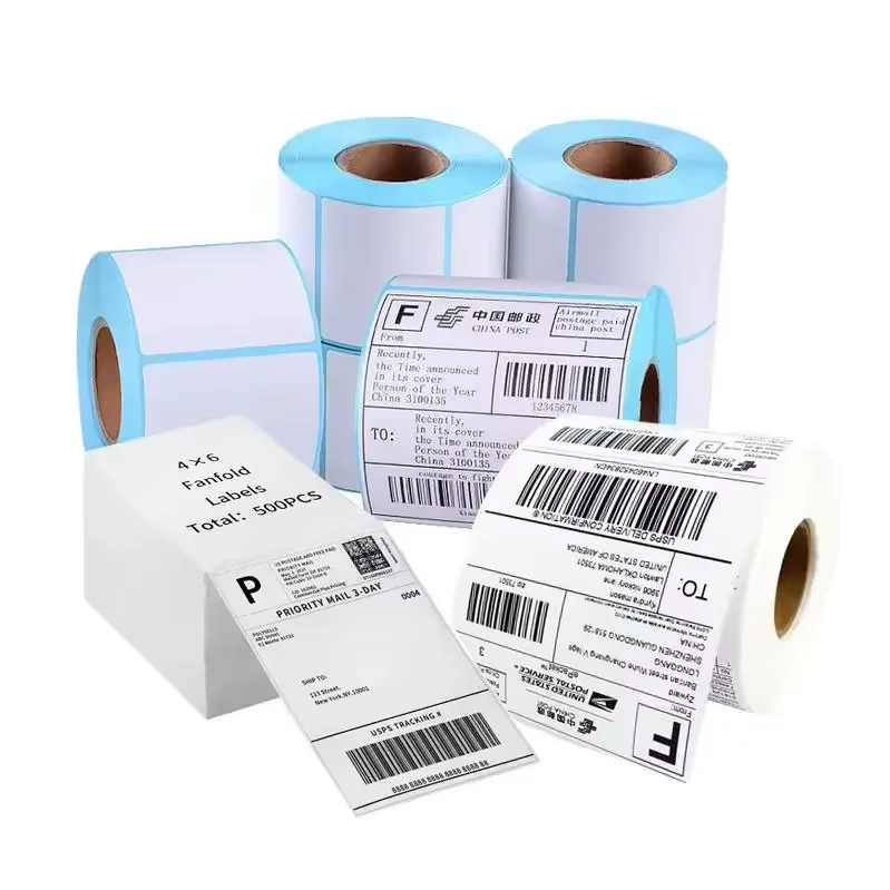 Factory Price custom sticker sheet any size self-adhesive sticker paper barcode shipping label