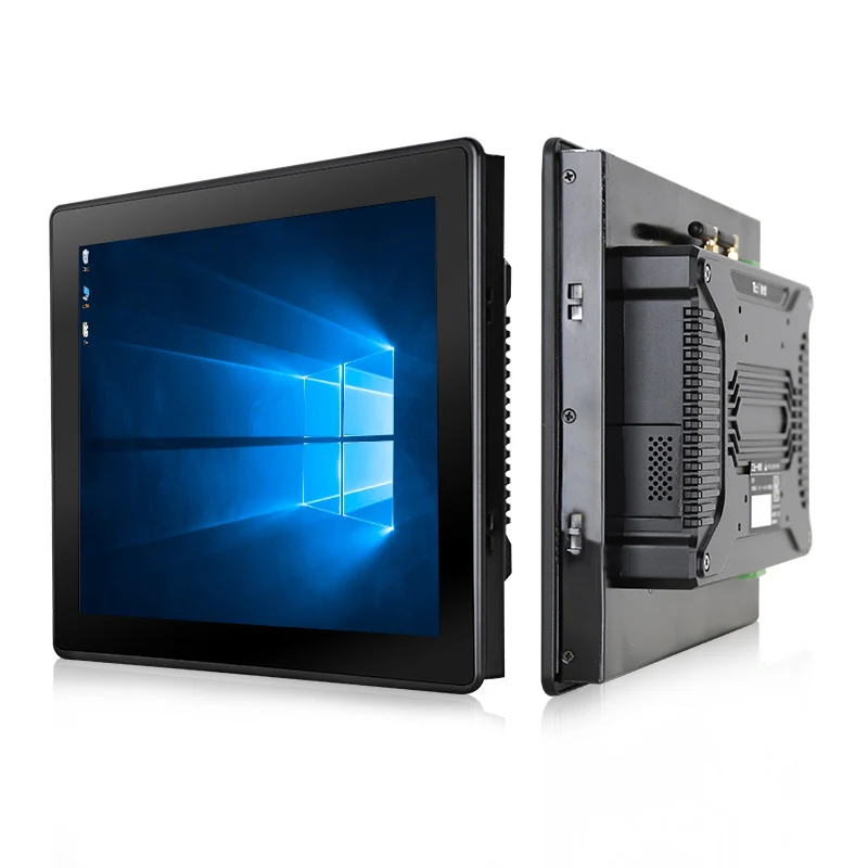 Touchthink 12 inch automatic industrial panel computer hmi pc ip65 waterproof dual core hmi control industrial touch panel pc