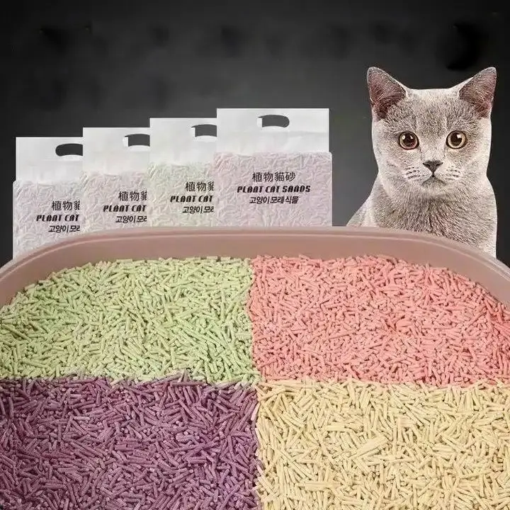 Manufacturers promote high quality tofu cat litter 10kg efficient clumping 12 liters animal cat litter tofu cat litter
