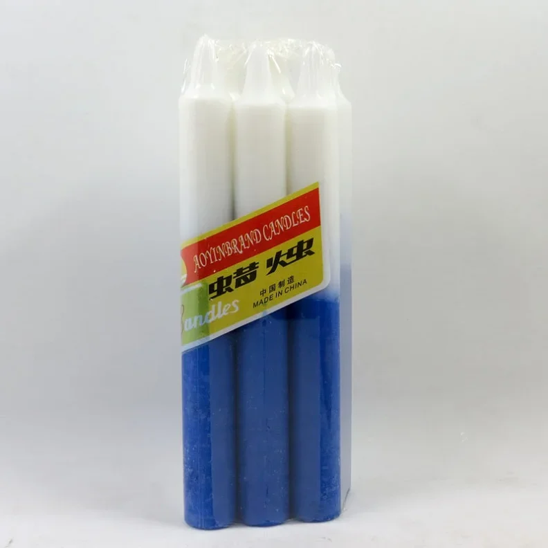 Free Sample Policy Multicolor Dipped Glitter Candles painted stick candle