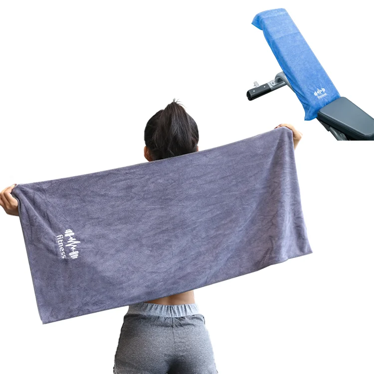 wholesale sweat absorbing printed microfiber sport fitness towel custom gym towel