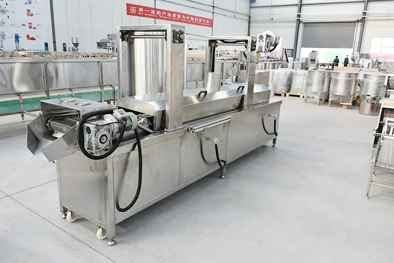 Commercial Falafel French Fries Continuous Frying Machine Chicken Chin Chin Potato Chips Fryer Machine Price