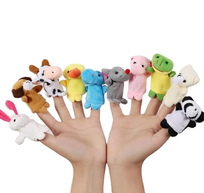 Wholesale Finger Puppet Plush Toy Stuffed Animal Toy Finger Puppet for Kids Toys