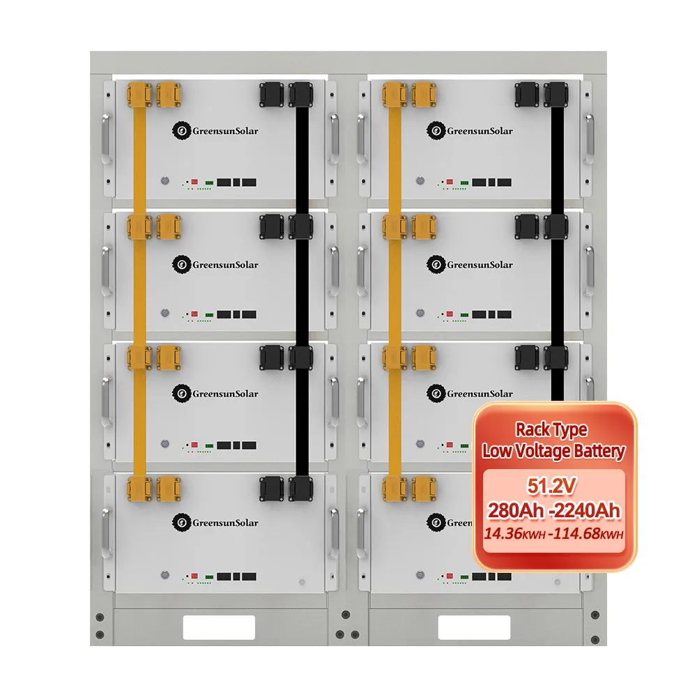 Greensun Rack Mounted 280AH 15 kwh Lithium Battery Cells Lifepo4 Batteries Rechargeables For Solar System UPS Telecom ESS