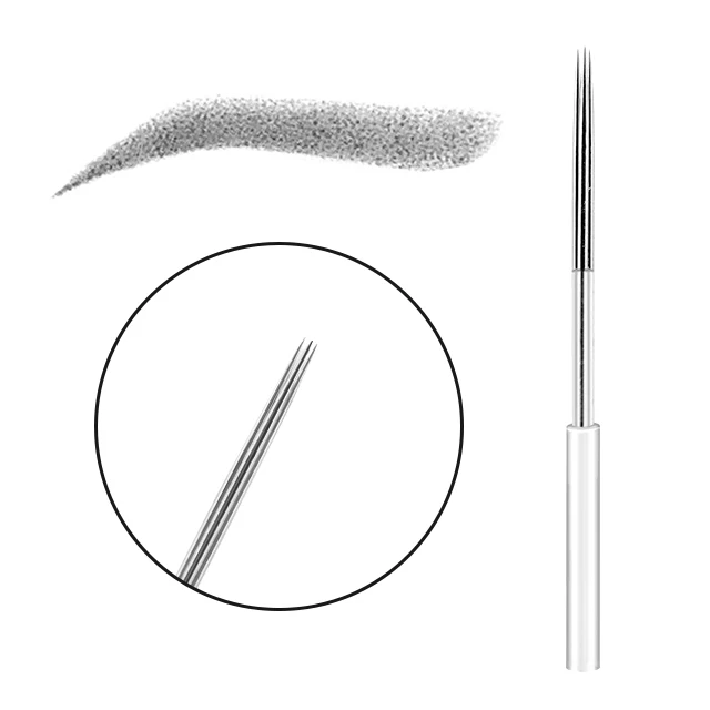 Customized Permanent Disposable Sterile Microblading Pigment Needle Pigmentos Microblading Tattoo Needle Agujas Microblading