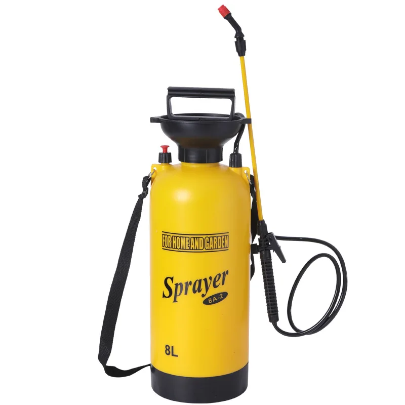 3L/5L/8L High Pressure Portable Garden Pump Sprayer Brass Wand Shoulder Strap for Yard Lawn Weeds Plants