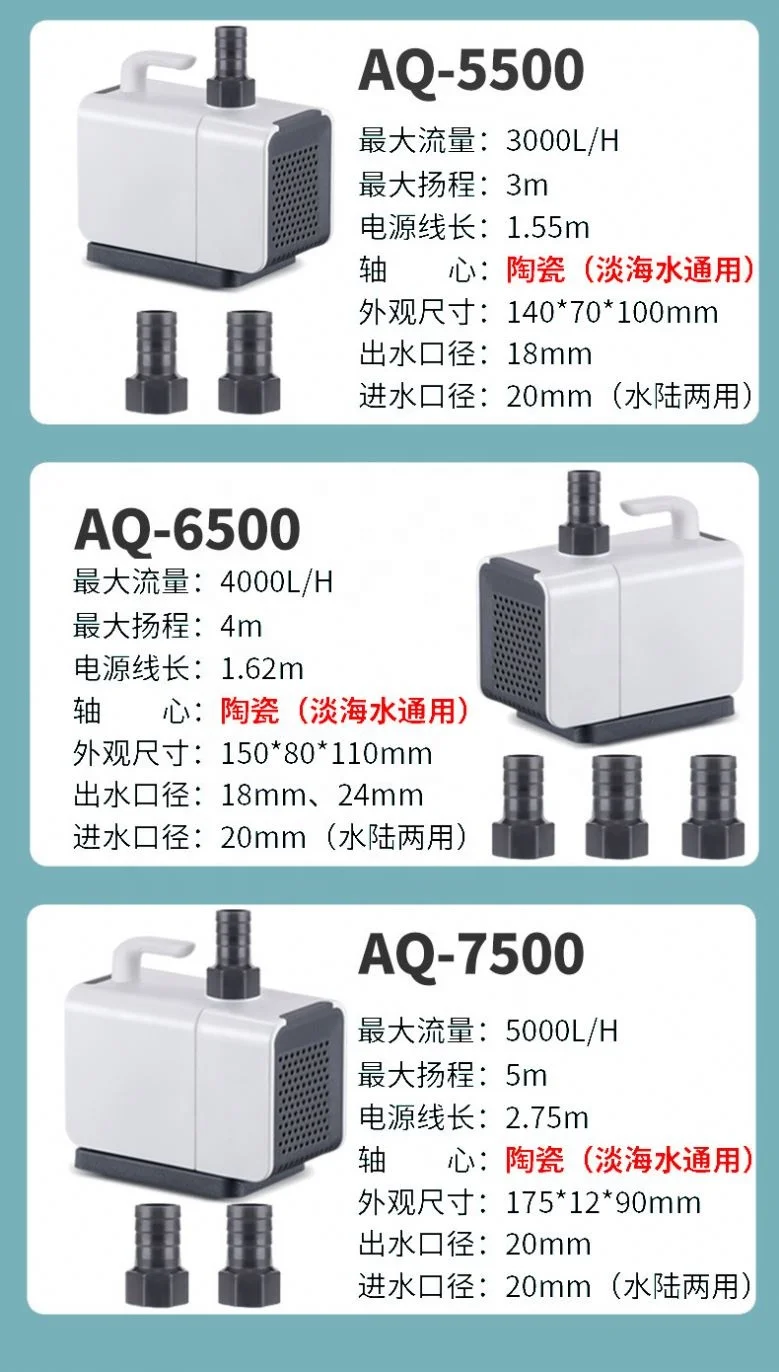 Sobo Silent Aquarium Submersible Pump Fish Tank Low Water Level Pump Mini Aquarium Small Water Pump Small Capacity For Aquarium