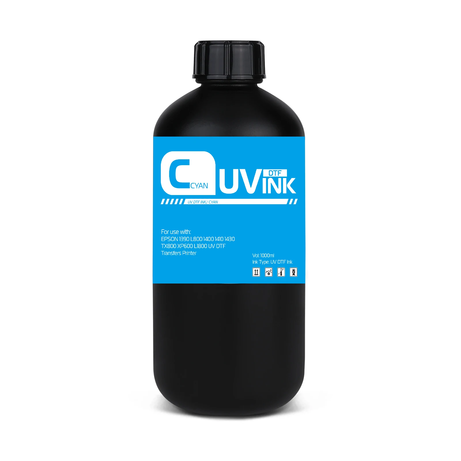 Xcellent 1000ML Hot sale High quality  DTF UV ink for EPSON 1390 L800 1400 1410 1430 TX800 XP600 L1800 UV DTF Transfers Printer