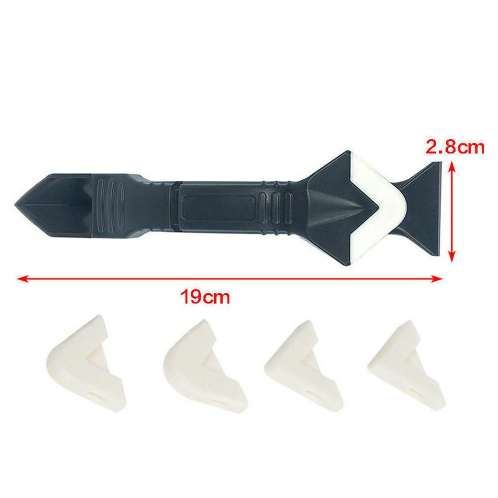 Useful 3 In 1 Plastic Multifunctional Silicone Remover Grouting Tool Kit Finishing Sealant Smooth Scraper Caulking Tool