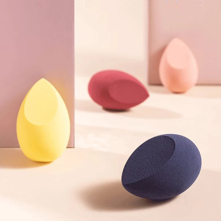  Высокое качество супер мягкий спонж beauty 2 шт. Косметическая пуховка для пудры макияжа набор в форме сердца пакет случай макияж