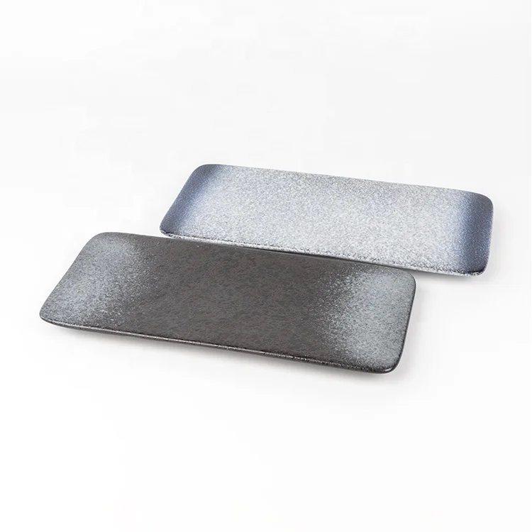 Japanese Retro Ceramic Serving Platters, Sushi Plates Rectangle Plate For Dinner Party Restaurant for Appetizer, Meat, Dessert