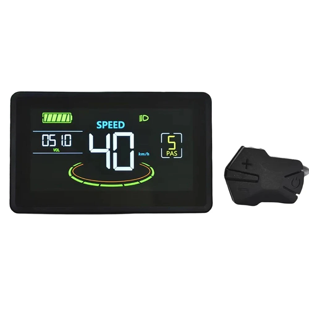 H6C 24v-60v Sm WP Ebike LCD Color Display Meter Ebike Intelligent Display With Usb Uart Fat Ebike Electric Scooter Display