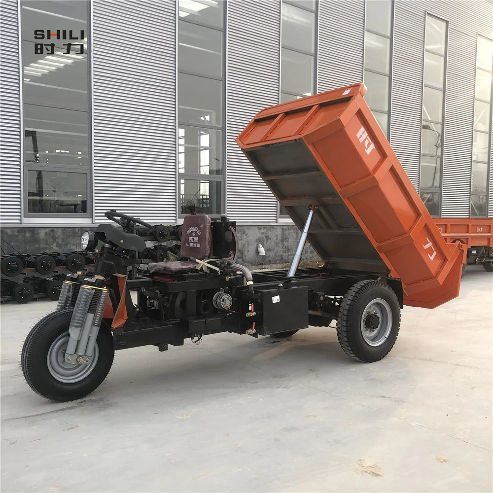 China cheap 4 tons capacity Diesel  Tricycle With Exhaust gas purifier