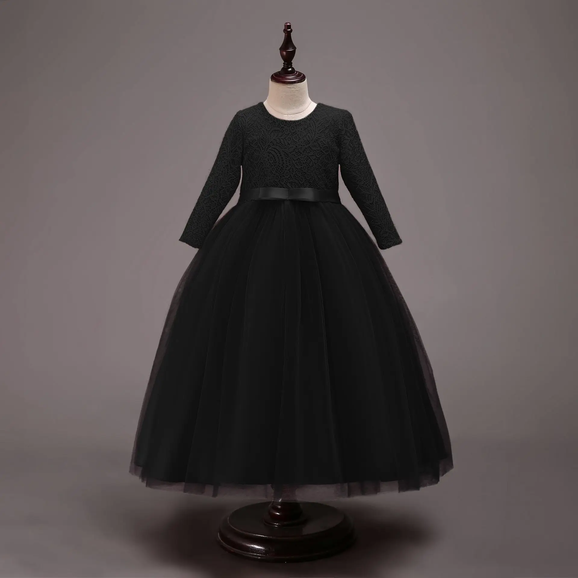 Girls Ruffles Long sleeve Dress Kids Wedding Birthday Party Clothing Children Girl Princess Dresses Kid Frocks Costumes