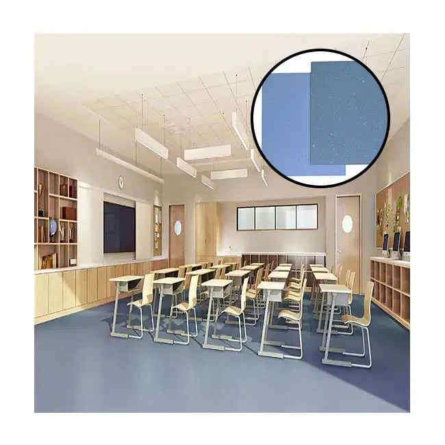 advanced technology clear pvc flooring cheap price 2.0mm homogeneous plastic vinyl floor sheet roll