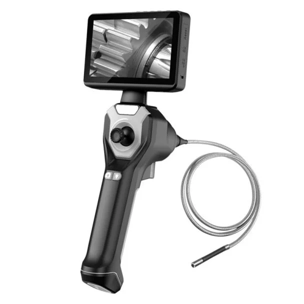 6mm industrial articulating endoscope snake camera with 4.5 inch monitor, 1m probe lens, 32GB SD card