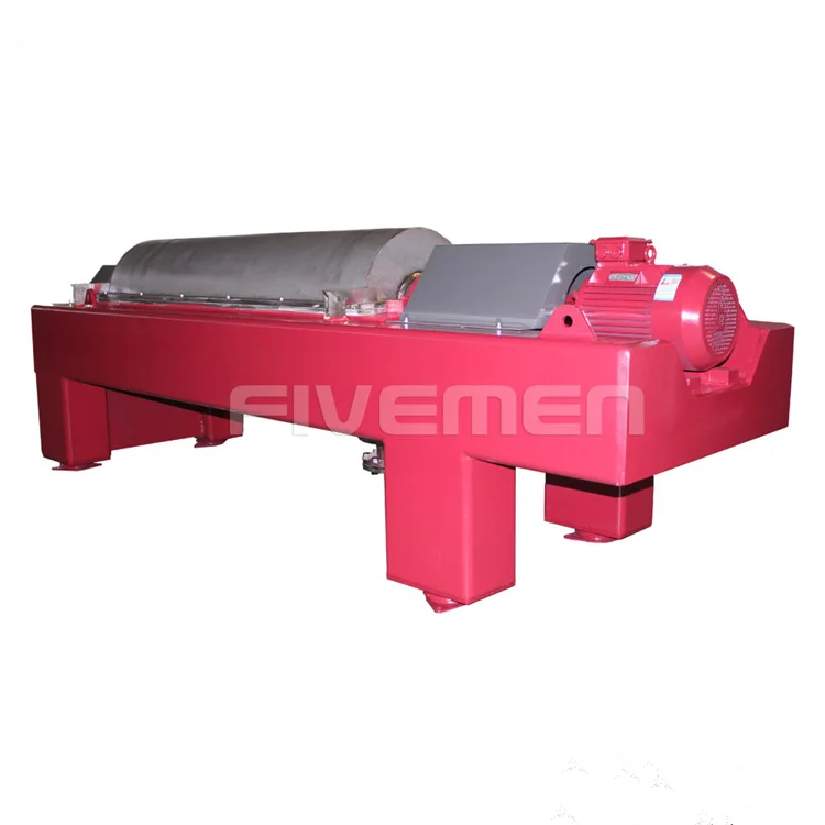High Efficiency Continuous Horizontal Decanter Centrifuge Separator for Dewatering Humic Acid Waste Sludge