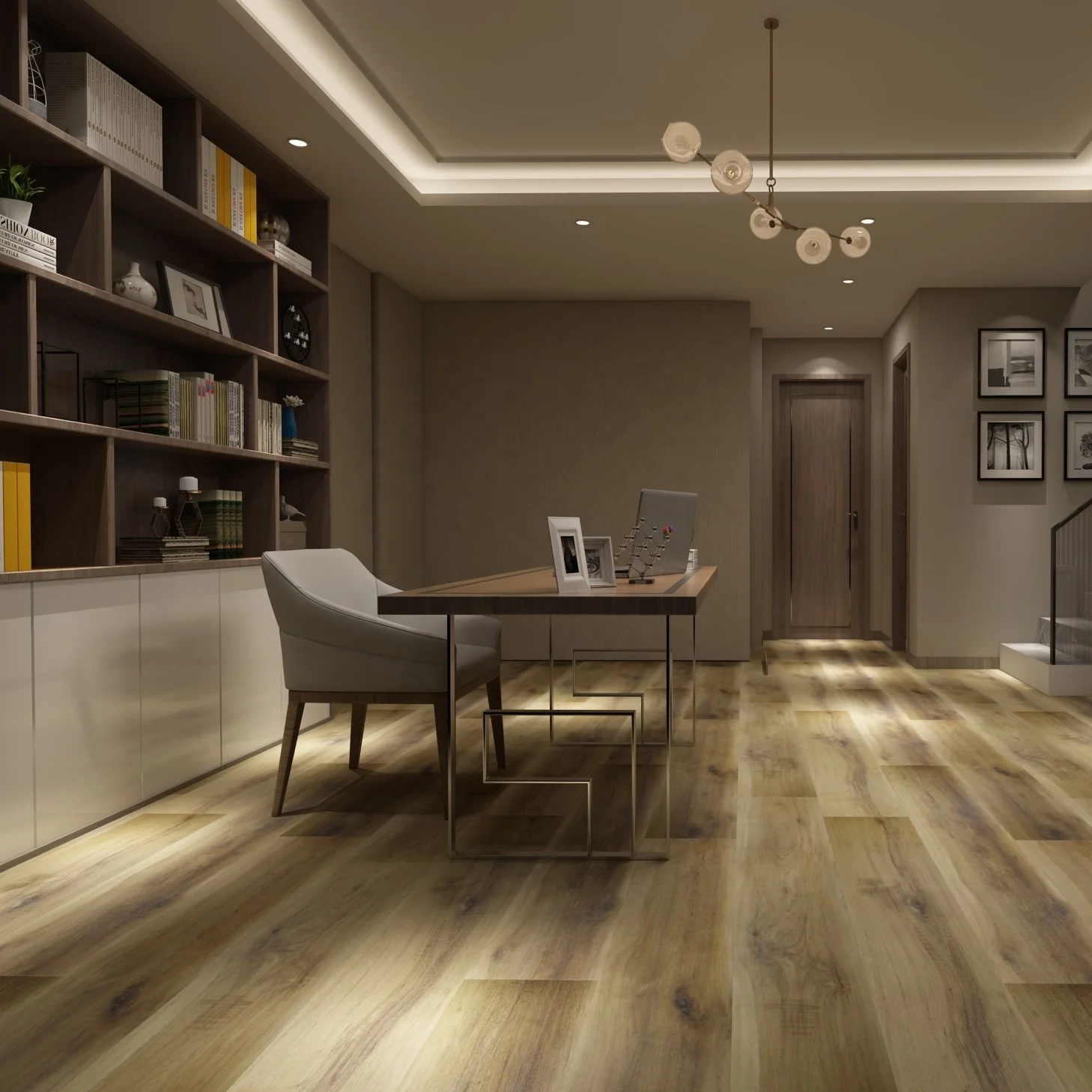 
Greenland 4mm Customized 100% Virgin Material SPC Plastic Flooring Price Vinyl for Office Usage 