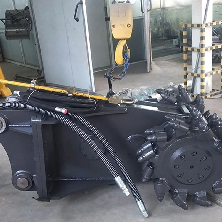 china famous brand competitive price excavator multifunctional drum cutter