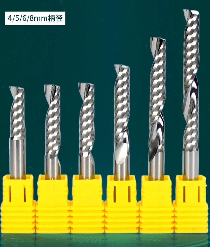 HSS tungsten carbide 1 Flutes end mill