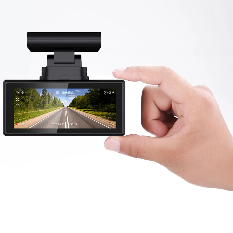 2022 new 4K WiFi GPS 3.16inch  drive driving recorder dvr 3.16inch night vision car black box dual camera 4k with low price