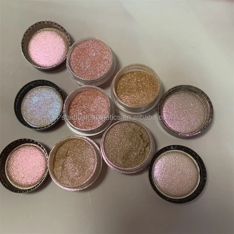 pink gold blue purple color shifting available shimming shiny body and eye shadow makeup loose eyeshadow pigments