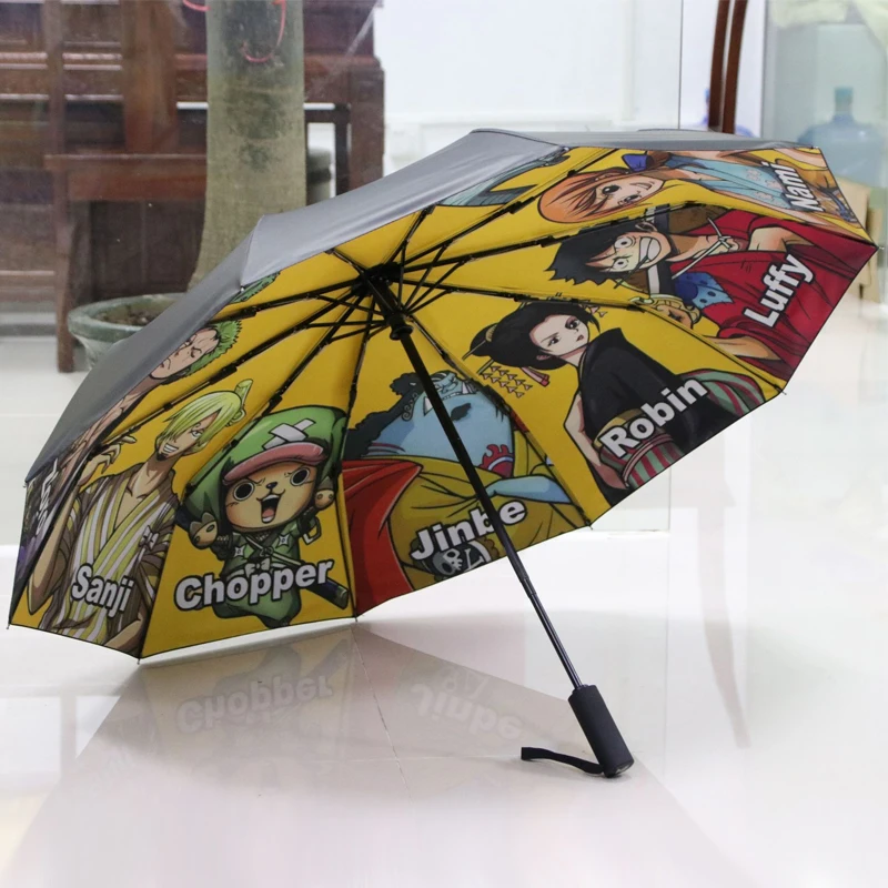 Открытый Зонт Zoro Nami Chopper 10 символов солнцезащитный аниме ветрозащитный водонепроницаемый складной