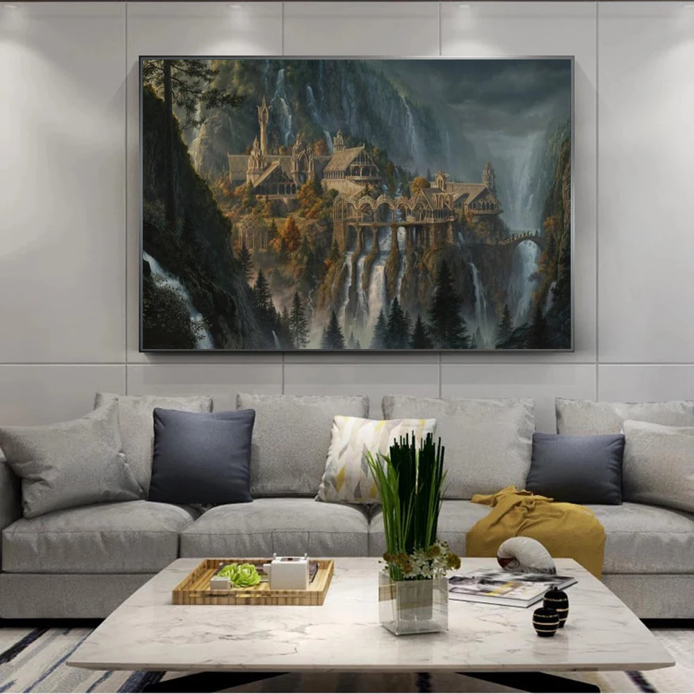 The Lord of Rings Moive Posters Canvas Painting Cuadros Posters Prints Wall Art for Living Room Home Decor (No Frame)