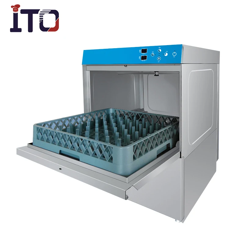 Professional Fully Automatic Commercial Undercounter Dishwasher Stainless Steel Wine Glass Dishwasher for Hotel Restaurant