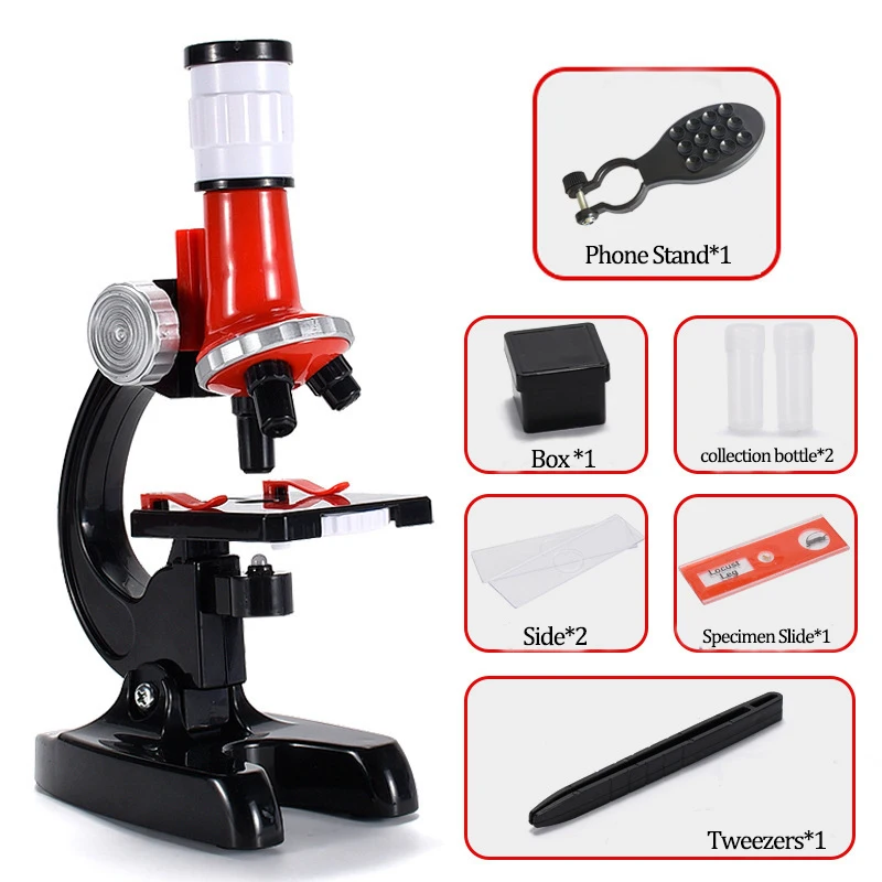 Zhorya Stock children educational toys science experiment equipment student kids optical microscope