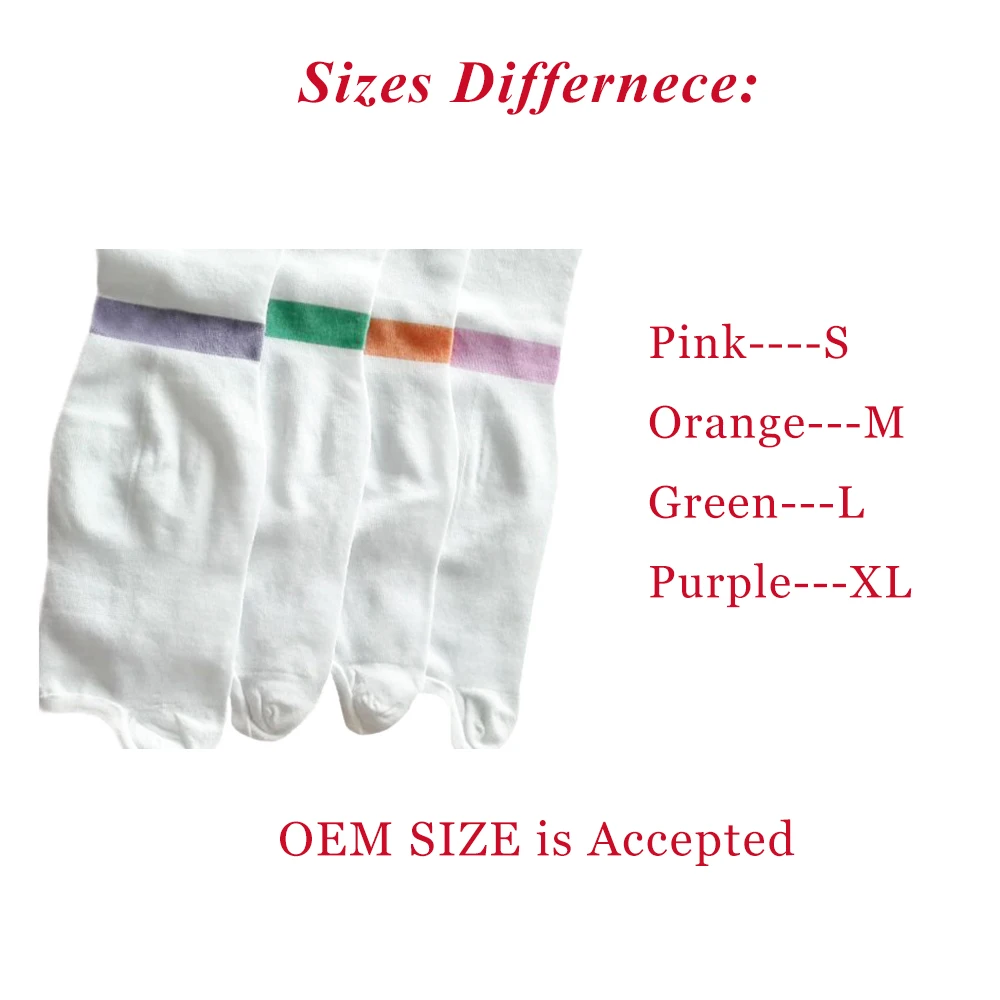 ITALY Machine High Quality Anti Embolism White Nylon  Compression Mid-tube socks 15-20 mmHg