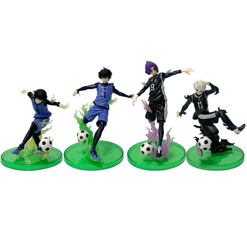 4 Styles Blue Lock Isagi Yoichi Bachira Meguru Nagi Seishiro Mikage Reo Collection Figurine Model PVC Anime Statue For Kid