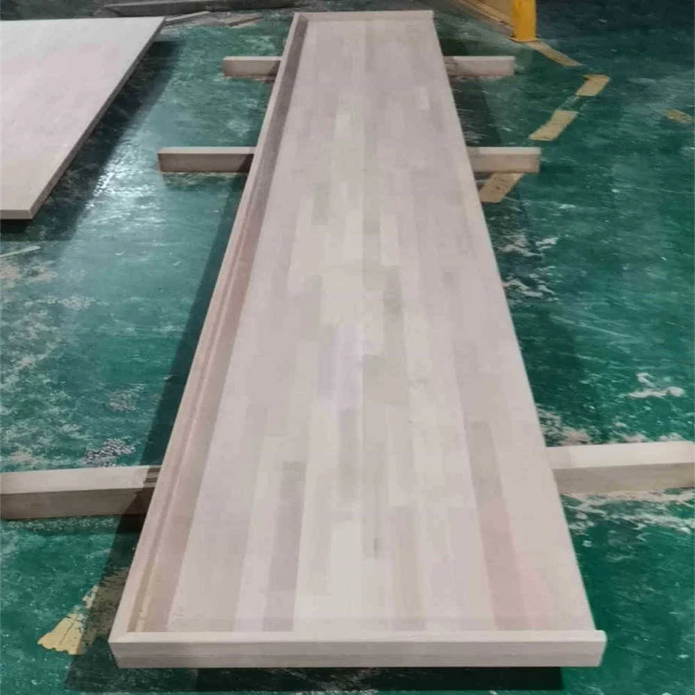 China Factory Professional Production And Sales Up To 6 Meters Long Solid Beech Finger Jointed Planks Wooden Countertop