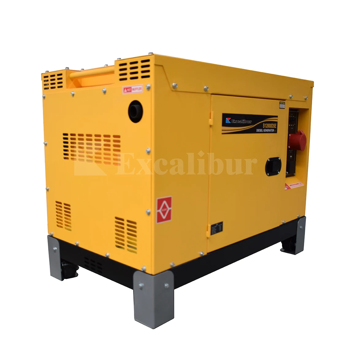 Excalibur Trailer Generator Air Cooled 10Kw 12Kw 15Kw 380V 400V Three Phase Diesel Generator For Industry Using